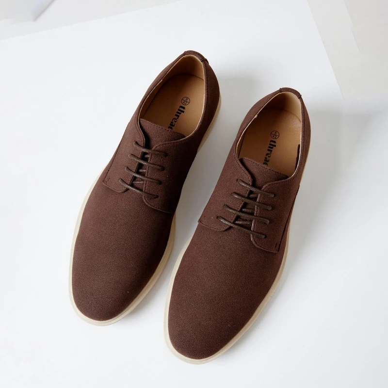Image of Threadbare Mens Faux Suede Desert Boots Chocolate male 7