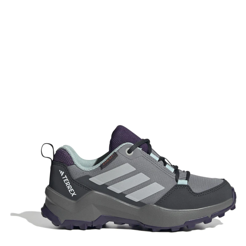Image of adidas Terrex AX4r Hiking Shoes Juniors Grey/Aqua male 3 (35.5)