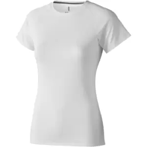 Image of Elevate Womens/Ladies Niagara Short Sleeve T-Shirt (L) (White)