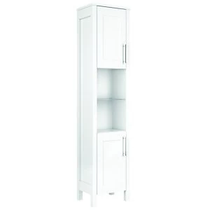 Image of Wickes Frontera White Gloss Freestanding Tall Tower Unit 410 mm