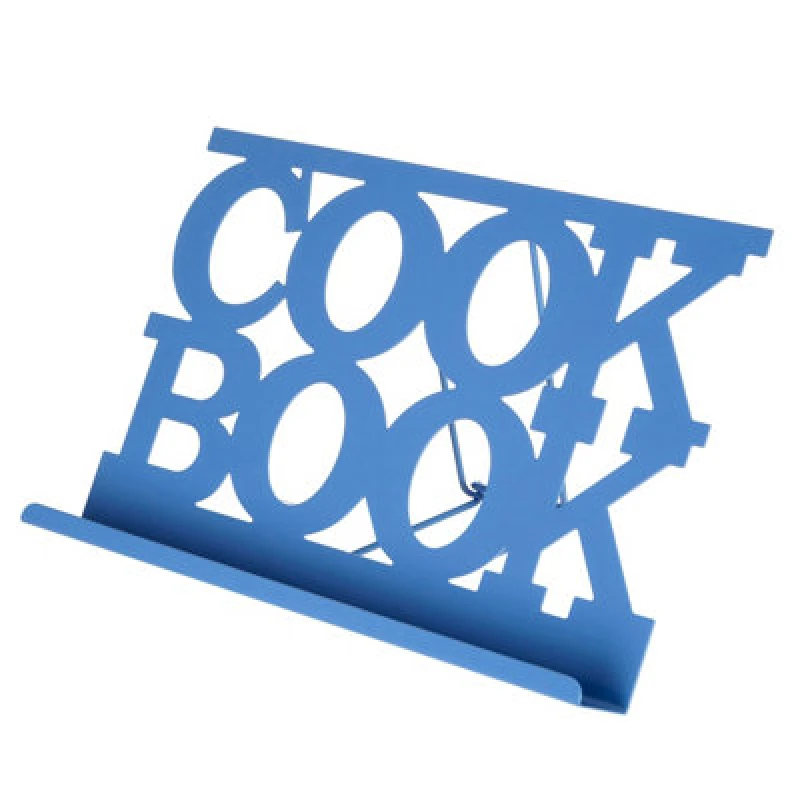 Image of Premier Housewares Black Enamel Cook Book Stand Blue