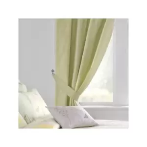 Image of Dreams&drapes - Botanique Vintage Floral Thermal Lined Pencil Pleat Curtains, Green, 66 x 72 Inch
