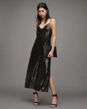 Image of AllSaints Hadley Sequin Dress