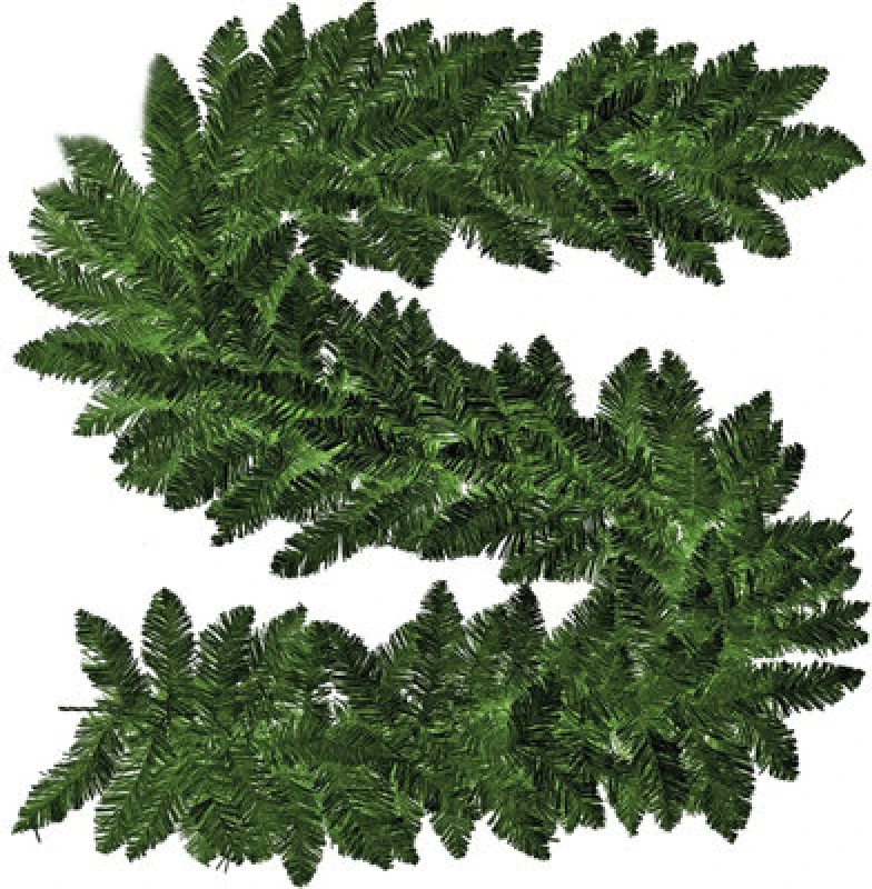 Image of Shatchi Imperial Pine Plain Green Christmas Christmas Garland Green