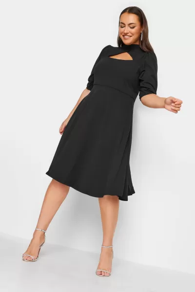 Image of Cut Out Detail Skater Dress