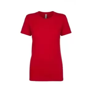 Image of Next Level Womens/Ladies Boyfriend T-Shirt (S) (Red)