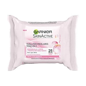 Image of SKIN NATURALS AGUA MICELAR toallitas desmaquillantes 25 uds