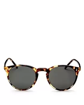Image of Oliver Peoples O'Malley Mirrored Round Sunglasses, 48mm