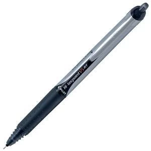 Image of Original Pilot V5 RT Rollerball Line Retractable Hi Techpoint 0.5mm Tip 0.3mm Line Black Pack of 12 Pens