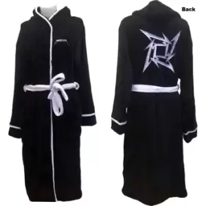 Image of Metallica - Load/Reload Star Unisex Large - X Large Bathrobe - Black