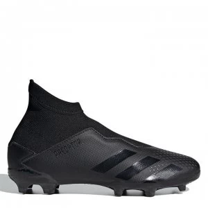Image of adidas Predator 20.3 Laceless Junior FG Football Boots - Black