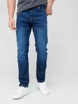 Image of HUGO 708 Slim Fit Jeans - Blue, Dark Blue, Size 32, Length Regular, Men