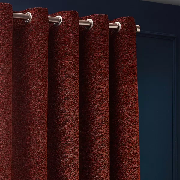 Image of Galaxy Room Darkening Eyelet Curtains Copper, Copper / 117 x 183cm