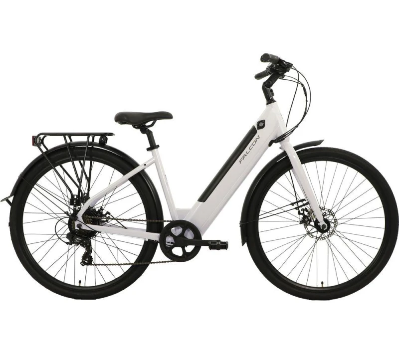 Image of Falcon Falcon Liberty Electric Hybrid Bike White - Falcon White UH74901