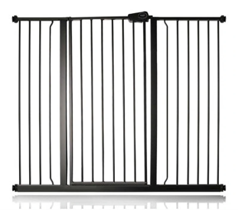 Image of Bettacare Child And Pet Gate, 126.7Cm - 134.3Cm, Matt Black, Extra Tall Gate 104Cm In Height, Pressure Fit Stair Gate