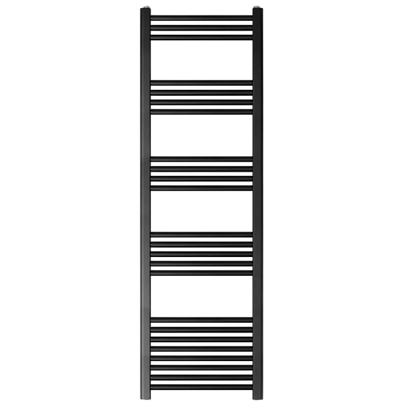 Image of Balterley Straight Heated Towel Rail Radiator, 906W, 500 x 1600mm, Matt Black Unisex