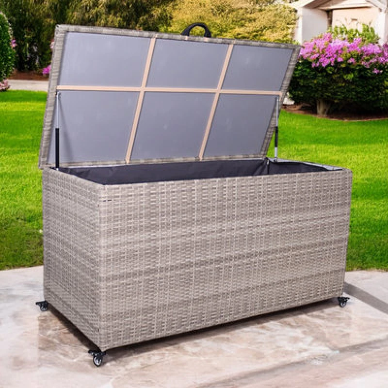 Image of Royalcraft Natural Weave Kd Cushion Storage Box 645L