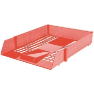 Image of Red Plastic Letter Tray