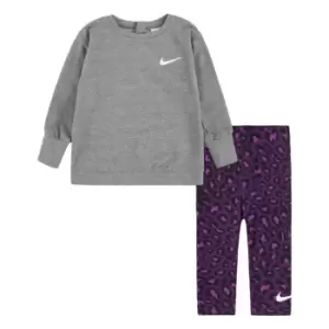 Image of Nike Leopard Set Bb32 - Purple