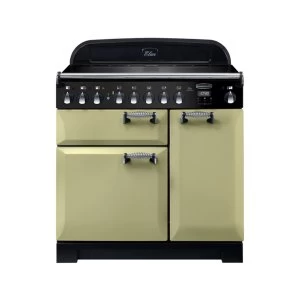 Image of Rangemaster ELA90EIOG Elan Deluxe Induction 90cm Range Cooker Olive Green
