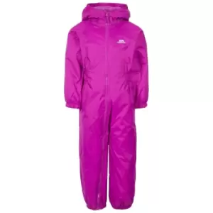 Image of Trespass Babies Button Rain Suit (12-18 Months) (Purple Orchid)
