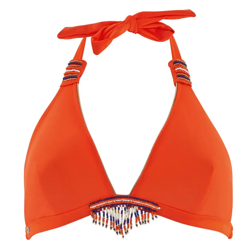 Image of Brigitte Bardot Womens triangle swimsuit top Brigitte Bardot Riviera Orange Female 42