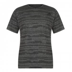 Image of adidas Heather Tech T Shirt Mens - Black