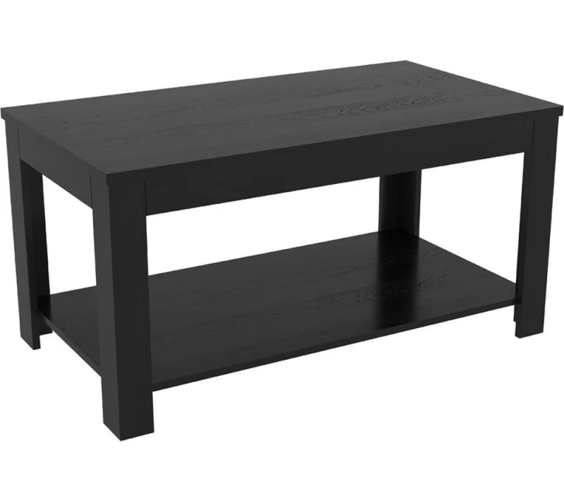 Image of AVF Calibre CAT90BO Coffee Table - Wood Veneer & Black Oak 5014117978065