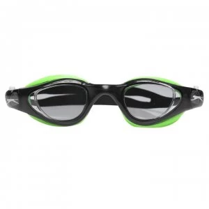 Image of Slazenger Mirror Finish Goggles Junior - Black/Green