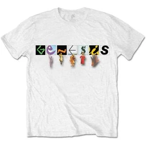 Image of Genesis - Characters Logo Unisex X-Large T-Shirt - White