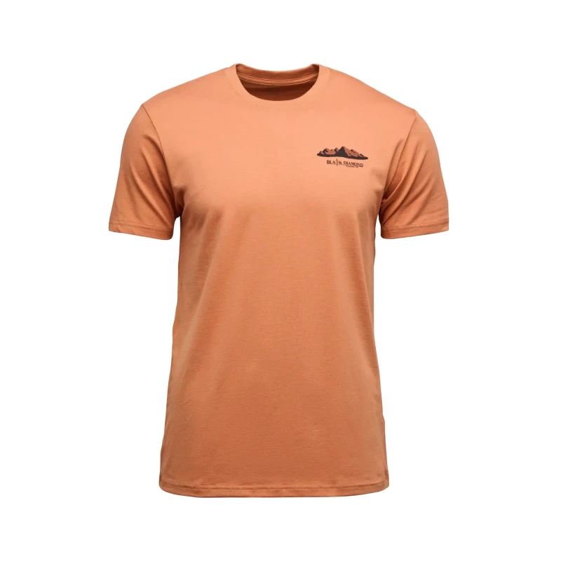 Image of T-Shirt Black Diamond Mountainscape Orange Male M