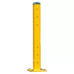 Image of GPC SGP10Z Single height post, mounted on square floor plates with pre-drilled fixing holes