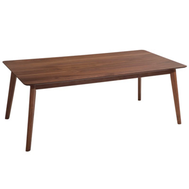 Image of Beliani Dining Table Madox Dark Walnut 200 Cm 100 Cm