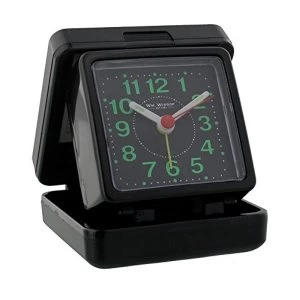 Image of Square Travel Alarm Clock - Black