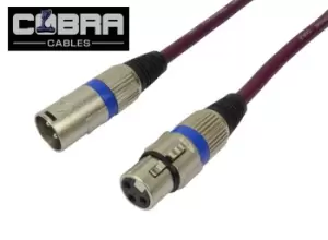 Image of Cobra Balanced XLR Mic Lead 3m Purple