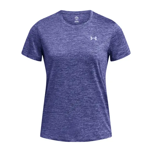 Image of Under Armour Womens Tech Twist Short Sleeve V Neck T Shirt S- Bust 33.5- 35.5' Starlight Celeste Celeste 1384230-561-S