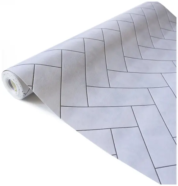 Image of D-C-Fix Chevron 3D Splashback Grey Wallpaper