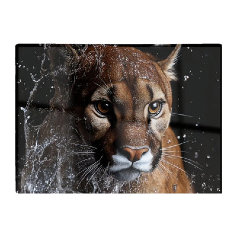 Image of Warren Reed Designer Fierce Puma In Motion Chopping Board