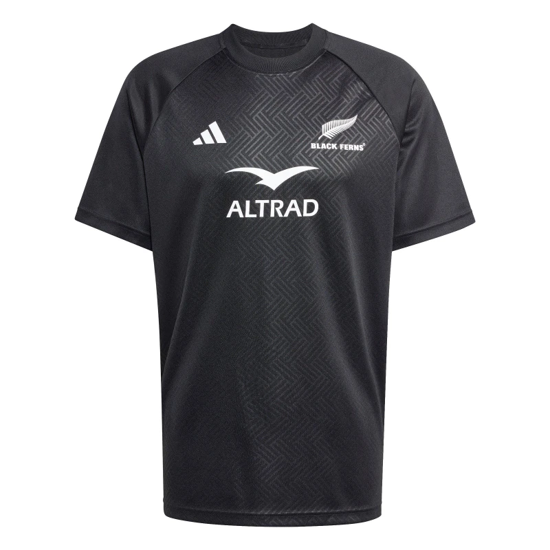 Image of adidas Black Ferns Supporters T-Shirt 2025 Adults All Black male S