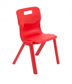 Image of Titan One Piece Chair Size 4 - 380mm Seat Height - Red
