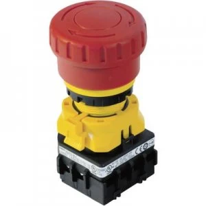 Image of Idec XW1E BV402MFR EPO switch self monitored 250 V AC 3 A 2 breakers