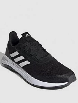 Image of adidas Qt Racer Sport, Black/White, Size 7, Women