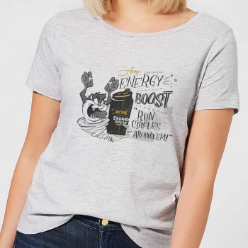 Image of Looney Tunes ACME Energy Boost Womens T-Shirt - Grey - XXL