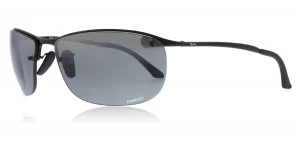 Image of Ray-Ban RB3542 Sunglasses Shiny Black 002/5L Polariserade 63mm