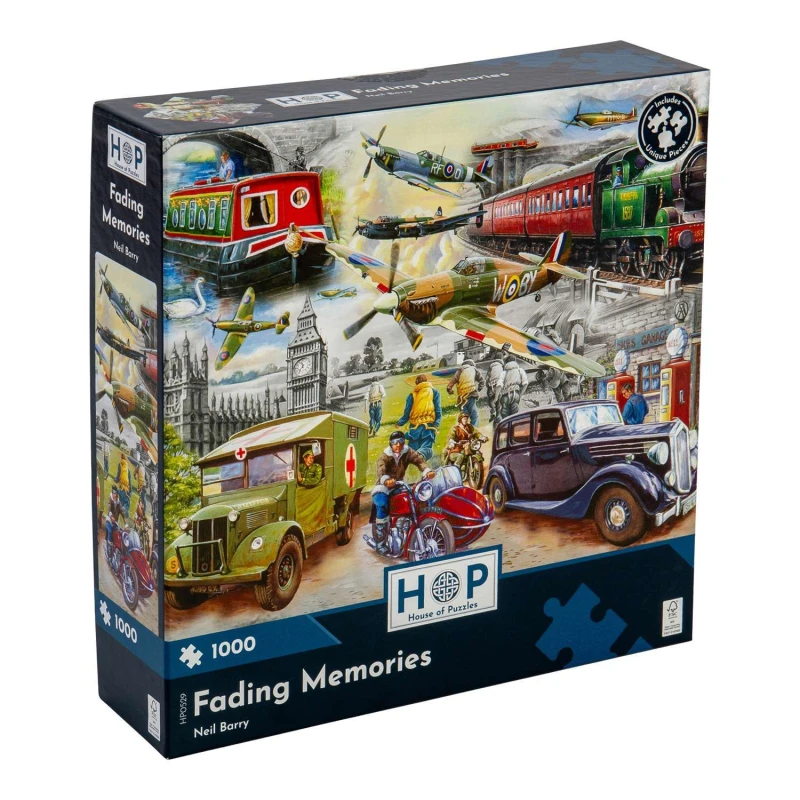 Image of The House Of Puzzles Fading Memories, 1000 Piece Jigsaw Puzzle Multi unisex