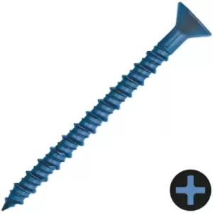 Image of DEWALT - 6.3 x 127mm Countersunk Concrete Screw - Pack of 5 - Blue