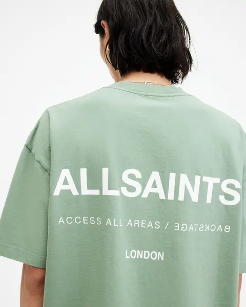Image of AllSaints Access Oversized Crew Neck T-Shirt