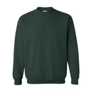 Image of Gildan Heavy Blend Unisex Adult Crewneck Sweatshirt (L) (Forest Green)
