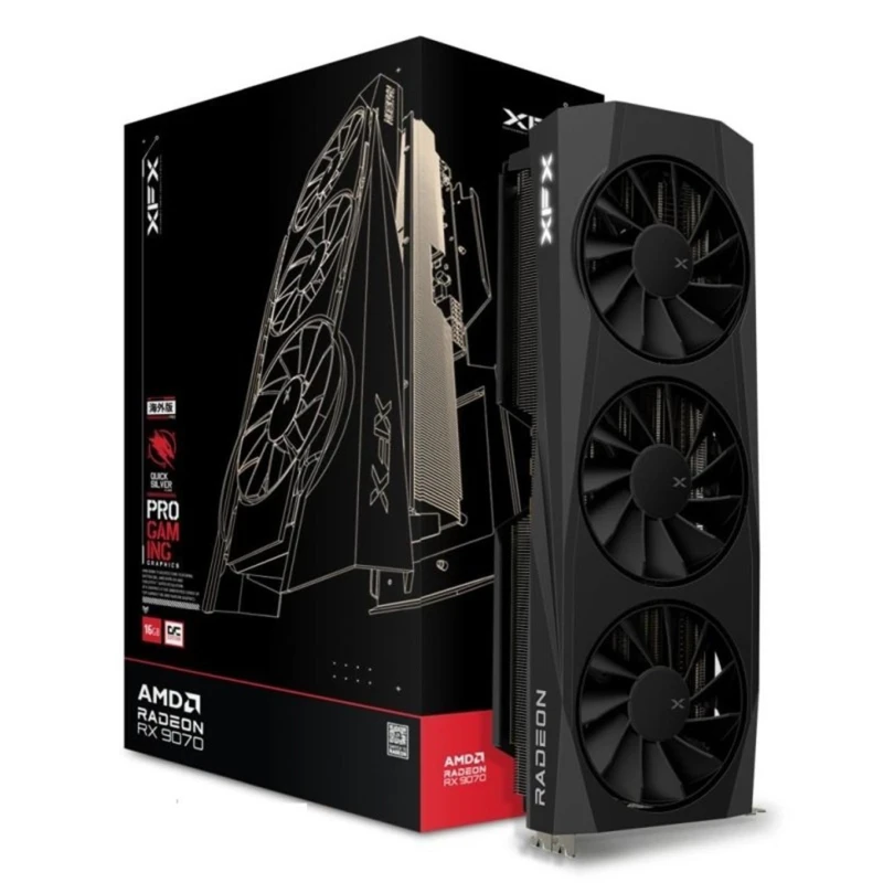 Image of XFX QuickSilver AMD Radeon RX 9070 OC 16GB GDDR6 Gaming Graphics Card - RX-97QICKBB9