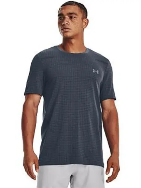 Image of Under Armour Seamless Grid T-Shirt - Grey